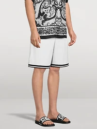 Cotton Shorts Majolica Print