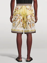 Silk Printed Shorts