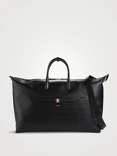 Pebble Grain Leather Duffle Bag