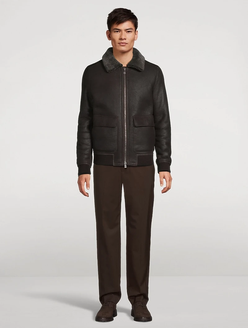 Seth Shearling Bomber Jacket