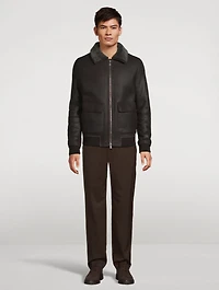 Seth Shearling Bomber Jacket