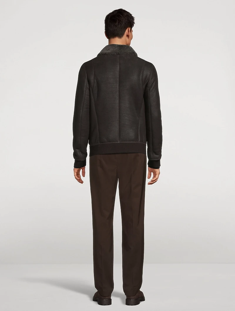 Seth Shearling Bomber Jacket