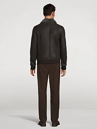 Seth Shearling Bomber Jacket