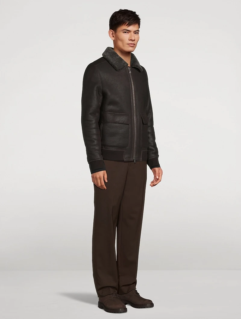 Seth Shearling Bomber Jacket