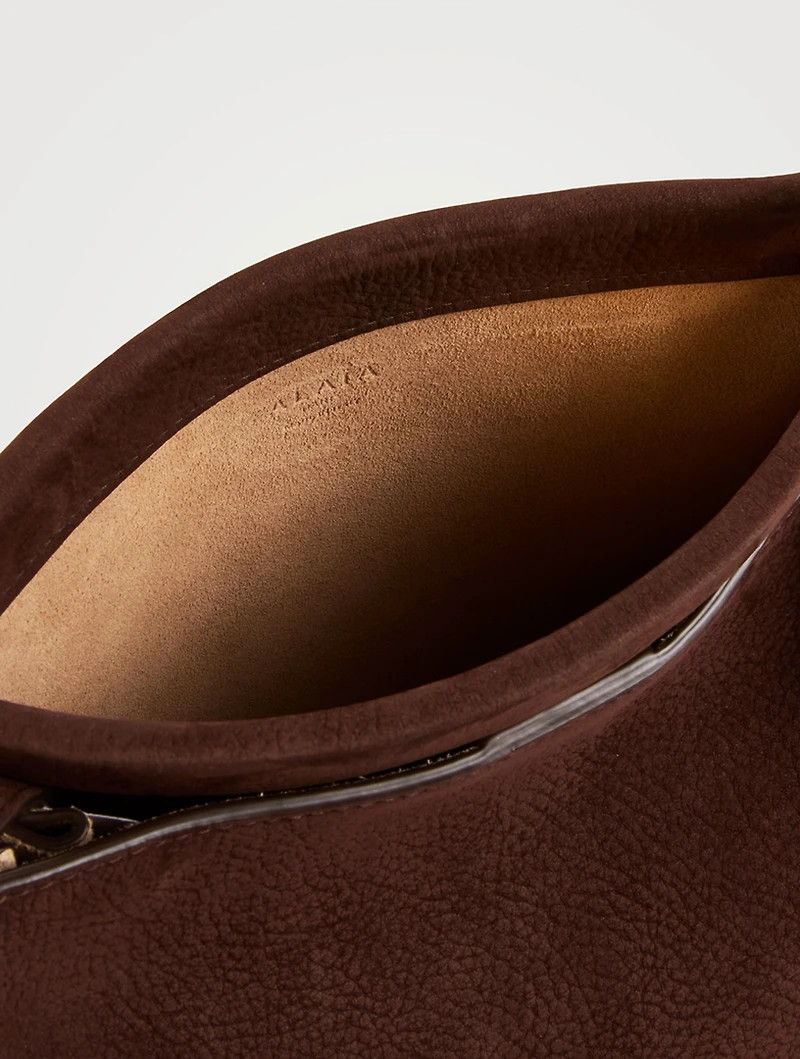 Small Le Click Suede Crossbody Bag