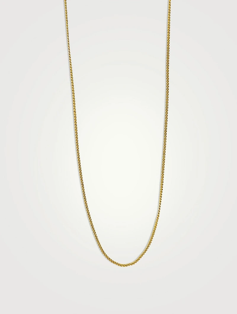 Thin Curb Chain Necklace