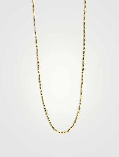 Thin Curb Chain Necklace