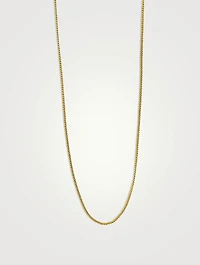 Thin Curb Chain Necklace