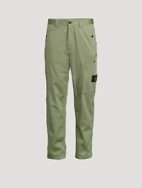 Cotton Straight-Leg Pants