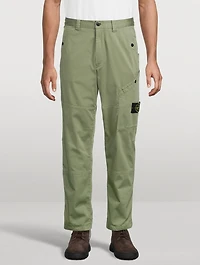Cotton Straight-Leg Pants