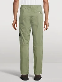 Cotton Straight-Leg Pants