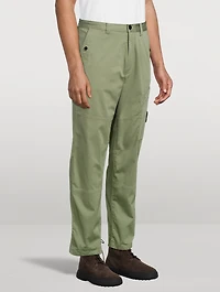 Cotton Straight-Leg Pants