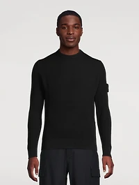 Wool Ribbed Knit Sweater