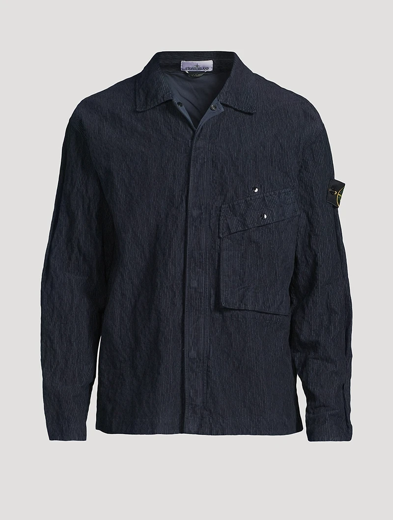 Cotton And Nylon Corduroy Overshirt