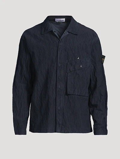 Cotton And Nylon Corduroy Overshirt
