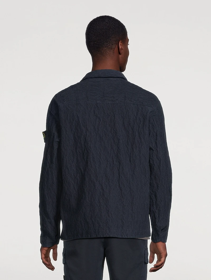 Cotton And Nylon Corduroy Overshirt