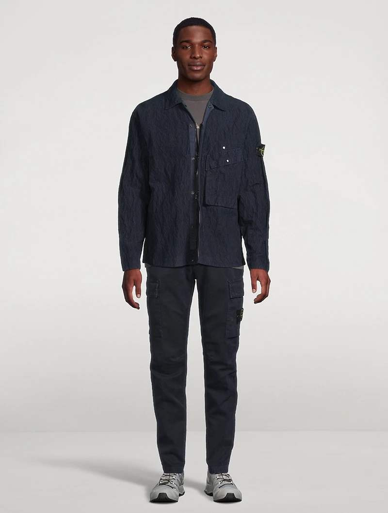 Cotton And Nylon Corduroy Overshirt