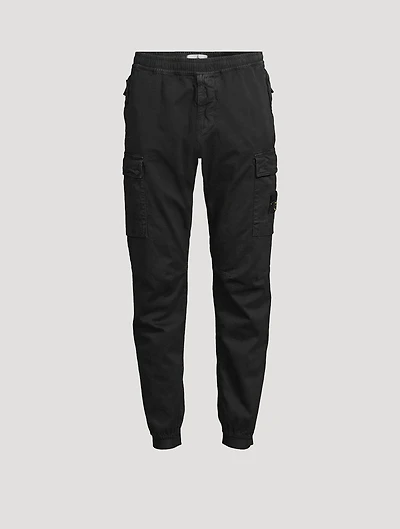 Stretch Cotton Cargo Pants