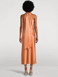 Sienna Satin Halter Dress