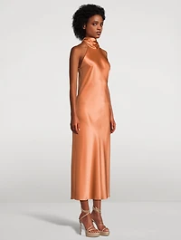 Sienna Satin Halter Dress