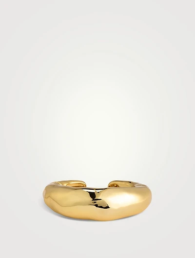 Large Molten Hinged Cuff Bracelet