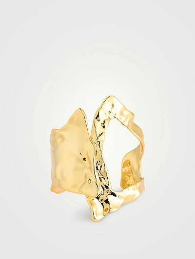 Brut Cutout Angular Cuff Bracelet