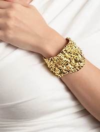 Brut Croco Cuff Bracelet