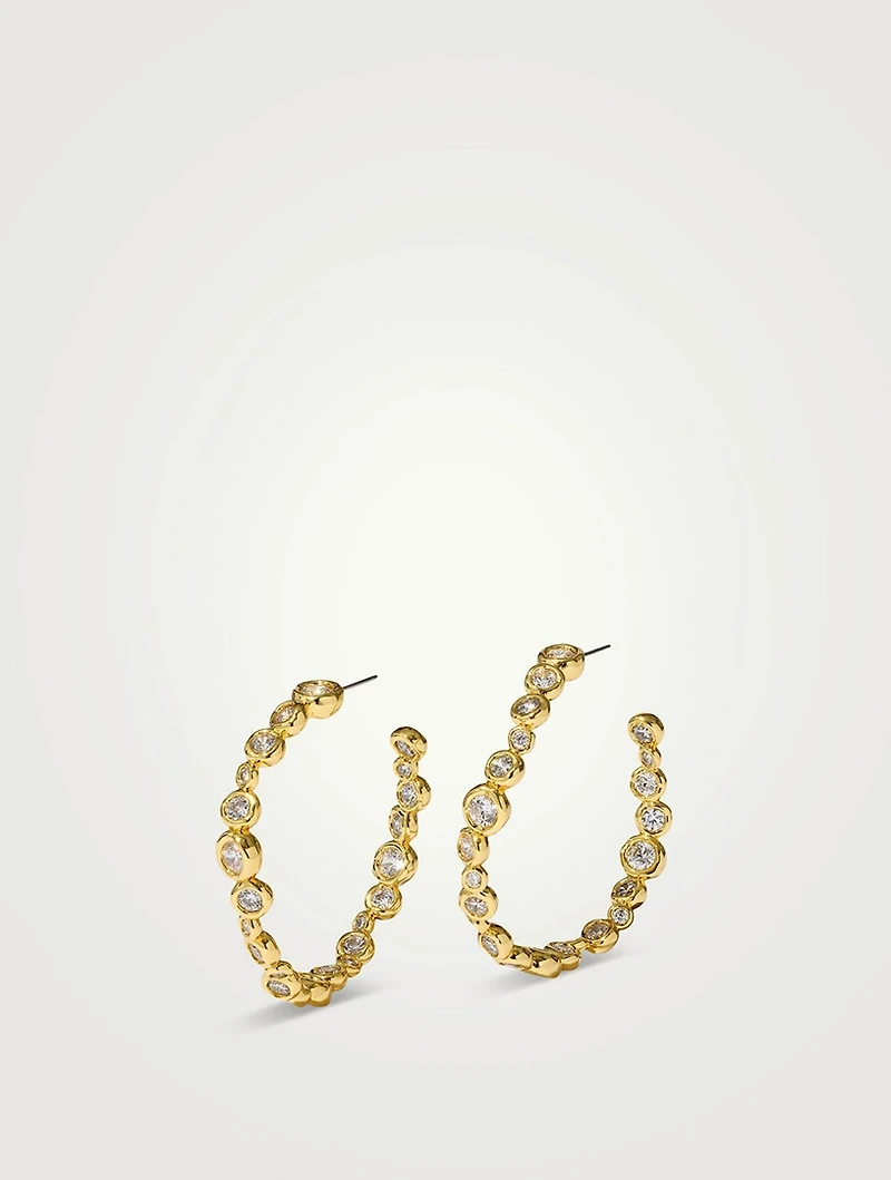 Large Asterales Hoop Earrings