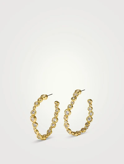Large Asterales Hoop Earrings