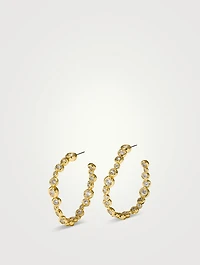 Large Asterales Hoop Earrings