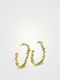Large Asterales Hoop Earrings