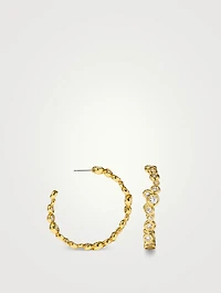 Large Asterales Hoop Earrings