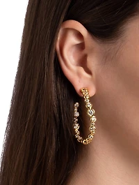 Large Asterales Hoop Earrings