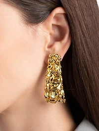 Brut Armor Clip Earrings