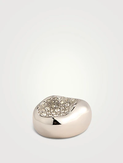 Solanales Crystal Pebble Ring