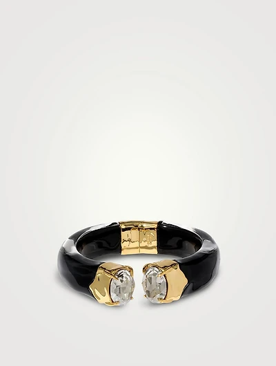 Bonbon Crystal Lucite Hinge Bracelet