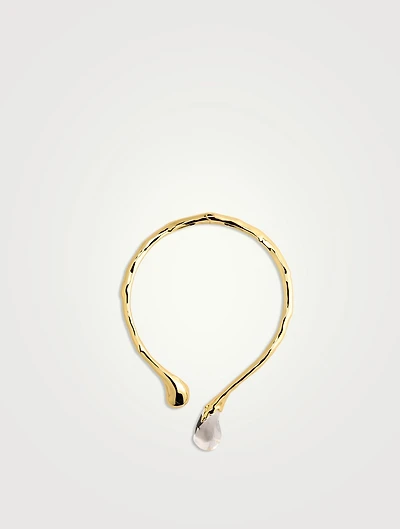 Liquid Lucite Sprout Collar Necklace
