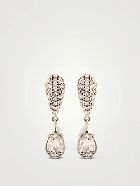 Pavé Crystal Drop Earrings