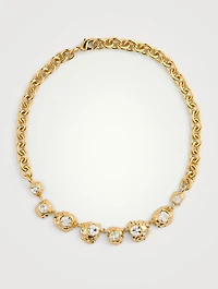 Textured Scramble Crystal Necklace