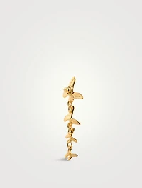 Long Butterfly Drop Earrings