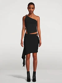 Valeria Embellished One-Shoulder Top