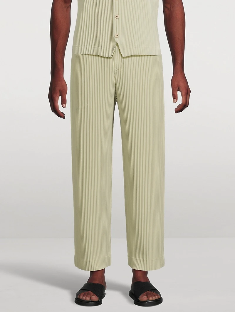Tailored Pleats 2 Straight-Leg Pants