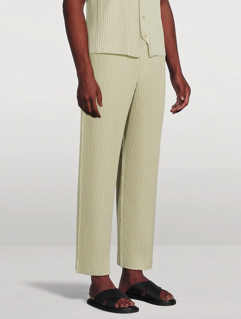 Tailored Pleats 2 Straight-Leg Pants