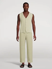 Tailored Pleats 2 Straight-Leg Pants
