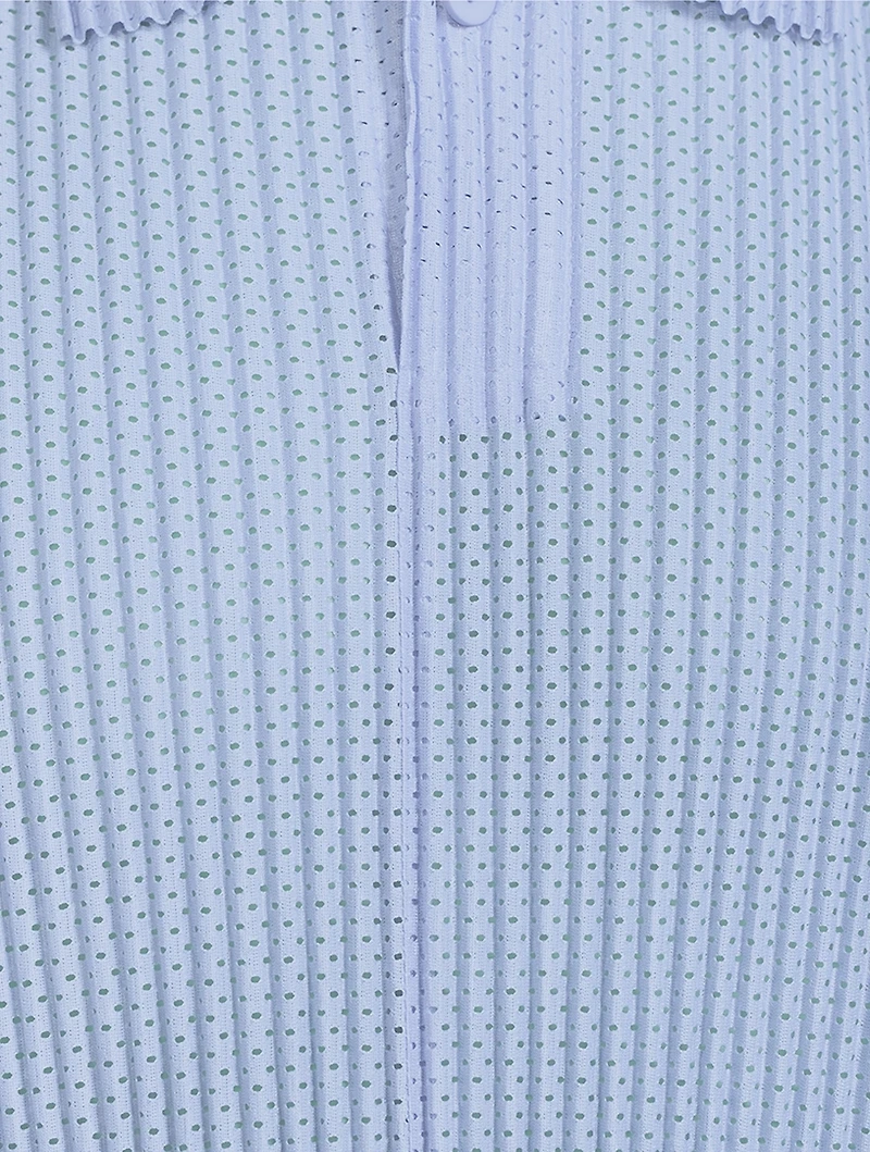 Light Mesh Sleeveless Polo Shirt