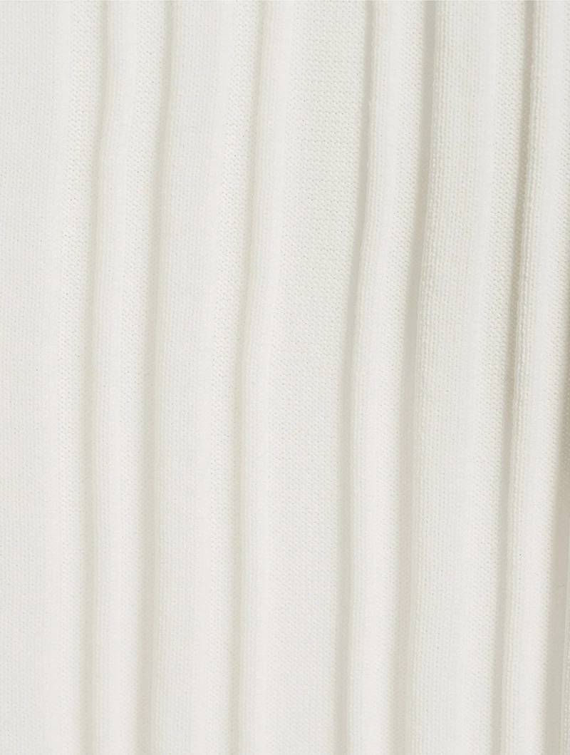 Rib-Knit Mockneck Top