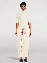 Jellyfish Pleats Mockneck Top