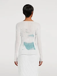 Shadow Study Chiffon Twist Top