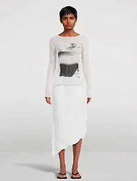 Shadow Study Chiffon Twist Top
