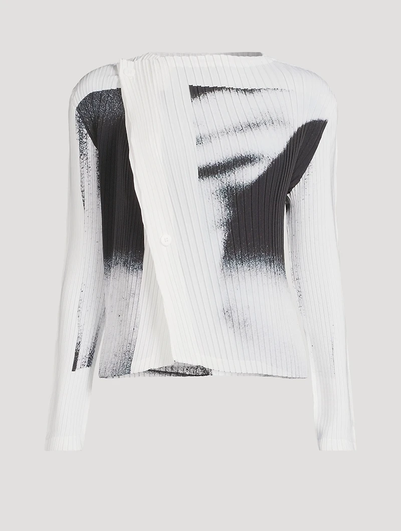 Shadow Study Pleats Cardigan